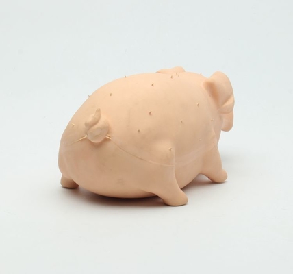 หมูในเชิงพาณิชย์บีบสุนัขส่งเสียงดังเอี้ยของเล่นน้ำยางพร้อมเสียง