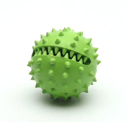 Oem Rubber Chew Toys Pet 7cm Cleaning Dog Toys เป็นมิตรกับสิ่งแวดล้อม