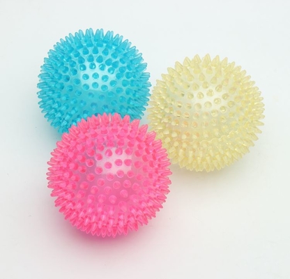 Eco-Friendly TPR Dog Toy Interactive Spiky Bouncing Ball สำหรับสุนัขขนาดใหญ่