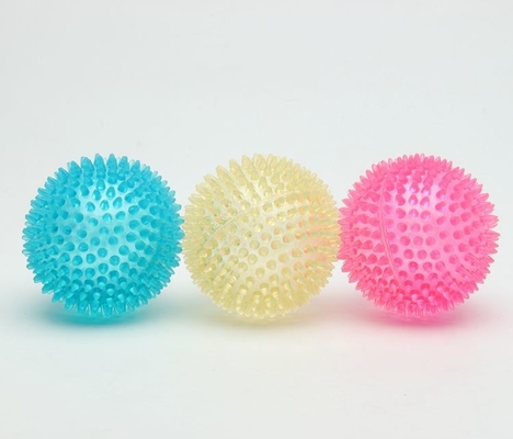 Eco-Friendly TPR Dog Toy Interactive Spiky Bouncing Ball สำหรับสุนัขขนาดใหญ่