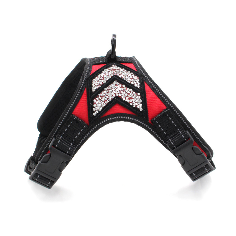 SML สะท้อนแสง Soft Pet Harness น้ำหนักเบาความปลอดภัยสายรัดสุนัขสีที่กำหนดเอง